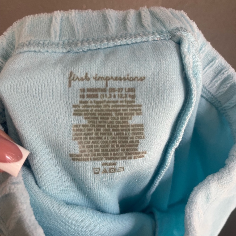 First Impressions Light Blue Kids Bottoms